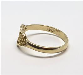 Child's Gold Ring 14K Yellow Gold 0.9g Size:3